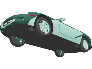 Jaguar XK8 Convertible (2000) 3D Model preview