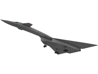 North American XB-70 Valkyrie 3D Model preview