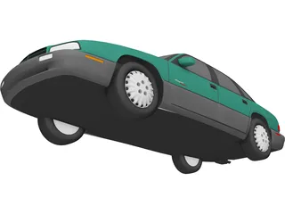 Buick Regal (1997) 3D Model preview