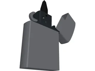 Zippo Lighter 3D Model preview