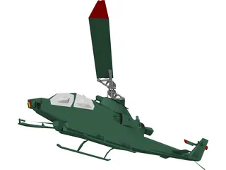 Bell AH-1 Cobra 3D Model preview