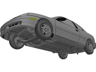 Plymouth Neon Coupe (1997) 3D Model preview