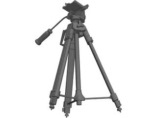 Camera Tripod 3D Model preview