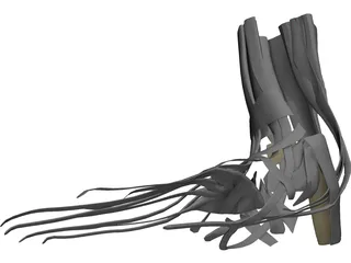 Foot Muscles 3D Model preview