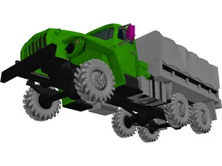 Ural 4320 3D Model preview