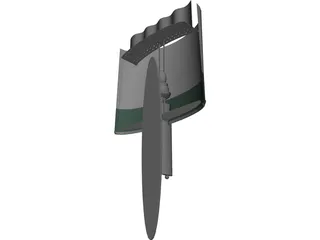 Wall Lamp 3D Model preview