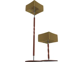 Standing Lamps 3D Model preview