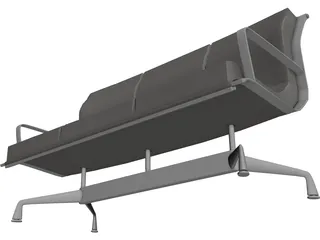 Sofa Lobby 3D Model preview