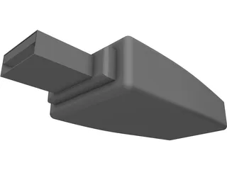 USB Thumbdrive 3D Model preview