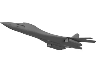 Rockwell B-1 Bomber 3D Model preview