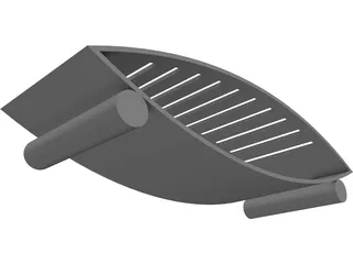 CD Rack 3D Model preview