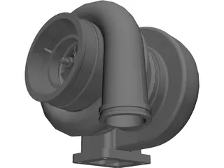 Turbocharger 3D Model preview
