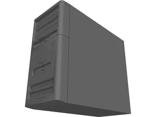 Compaq Desktop Computer 3D Model preview