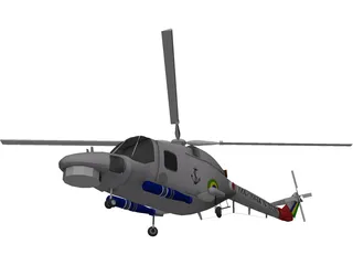 Westland Lynx 3D Model preview