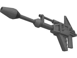 Sci-Fi Gun 3D Model preview