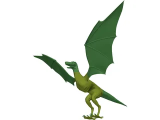 Griffin-Dragon Cross Creature 3D Model preview