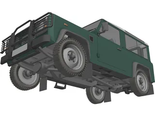 Land Rover Defender 90 3D Model preview