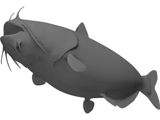 Blue Catfish 3D Model preview