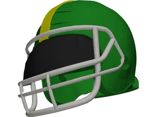 Football Helmet 3D Model preview