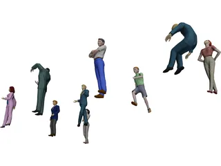 People Collection 3D Model preview