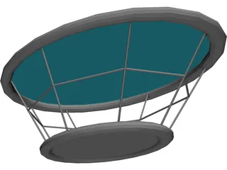 Salon Sehpa 3D Model preview