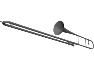 Trombone 3D Model preview
