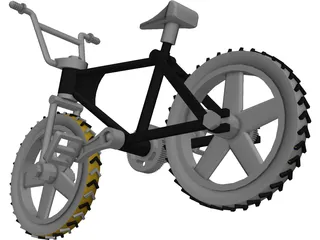 Kids Bike 3D Model preview