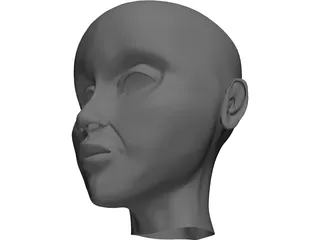 Human Head 3D Model preview