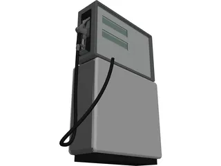 Petrol Pump Bowser 3D Model preview