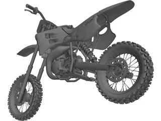 KTM Mini Bike 3D Model preview