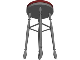 Stool 3D Model preview