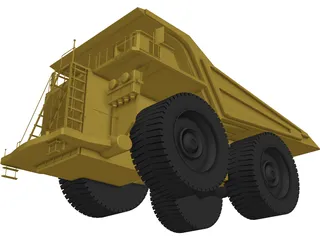 Mining Truck 3D Model preview
