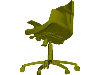 Allsteel Chair 2 3D Model preview