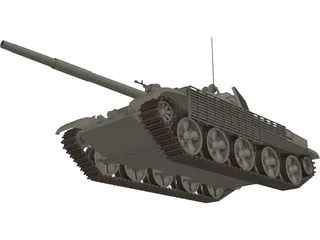 T-62 3D Model preview