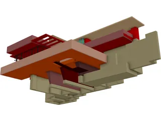 Building Falling Water 3D Model preview