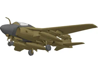 Grumman A-6E Intruder 3D Model preview