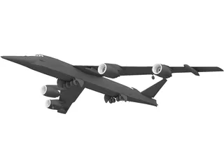 EB-52 Old Dog 3D Model preview