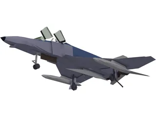 McDonnell Douglas F-4 Phantom II 3D Model preview