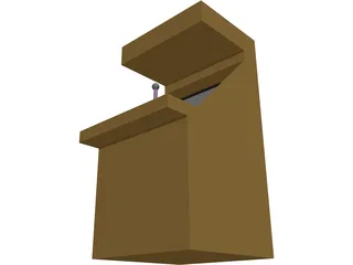 Generic Arcade Cabinet 3D Model preview