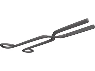 Lab Tongs 3D Model preview