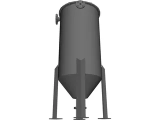 Fluid Tank 3D Model preview