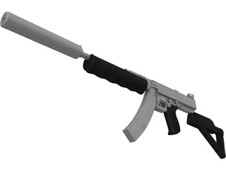 Thompson SMG Modified 3D Model preview