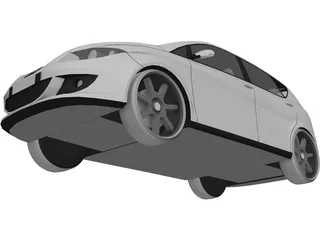 Seat Altea (2004) 3D Model preview
