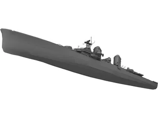 Battle Ship 3D Model preview