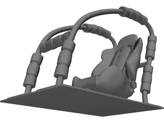 Racing Sim Seat 3D Model preview