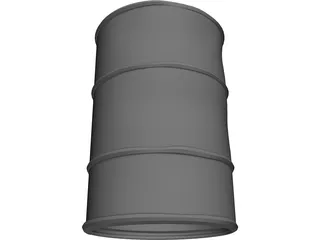 Rusty Old Barrel 3D Model preview