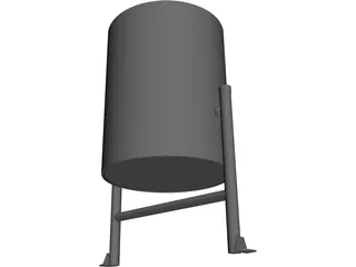 Garbage Container 3D Model preview