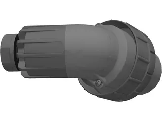 10 Amp Clipsal Plug (4 pin) 3D Model preview