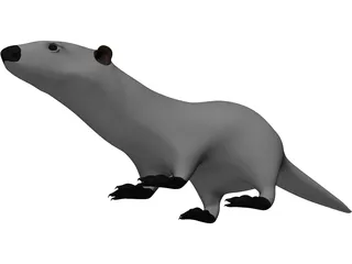 Otter 3D Model preview