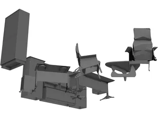 Room Interior 3D Model preview